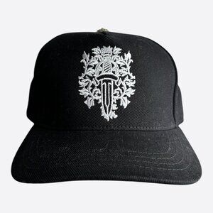 Chrome Hearts Black & White Dagger Logo Hat